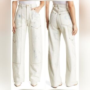 NWT- Re/Done Super High Workwear Denim Pants - Sunblitch Sz 26